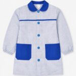 Bata azul- cuello azul